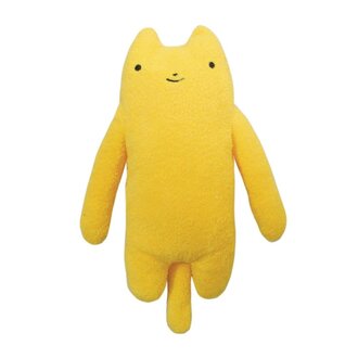 Shinada Co., LTD Fumofumo San Cat Plush Yellow
