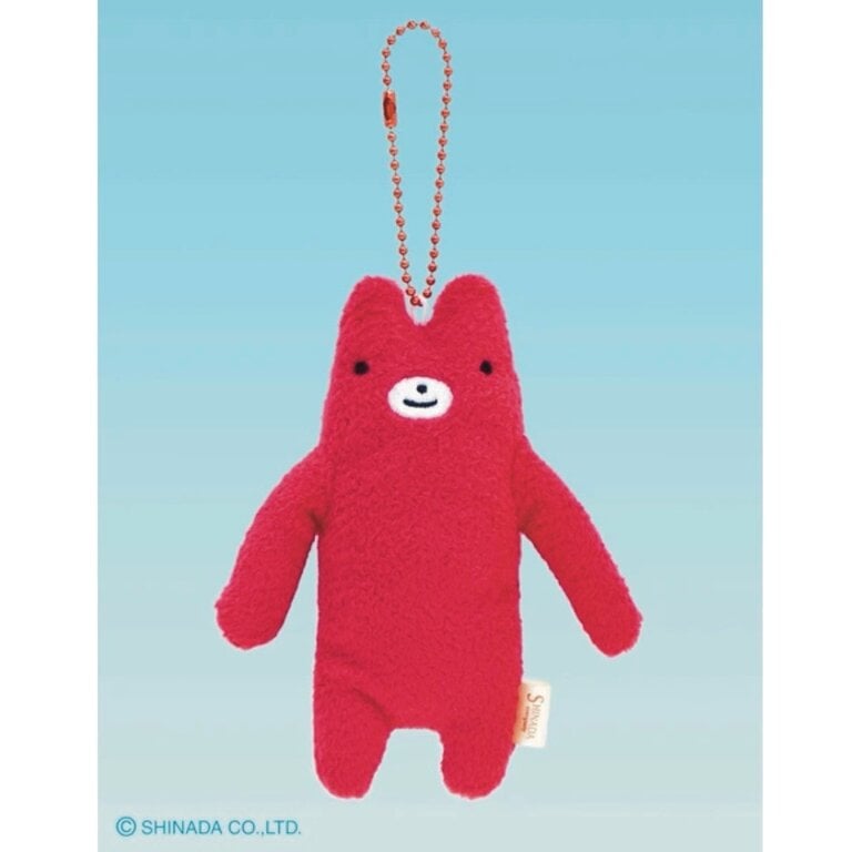 Shinada Co., LTD Fumofumo San Keychain Red Bear