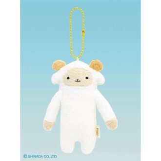 Shinada Co., LTD Fumofumo San Keychain Sheep