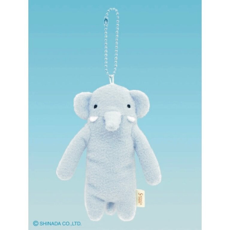 Shinada Co., LTD Fumofumo San Keychain Elephant