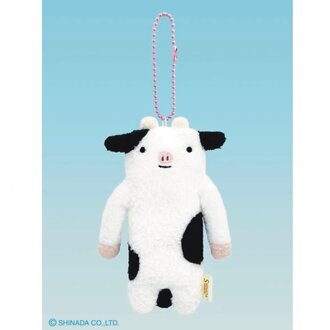 Shinada Co., LTD Fumofumo San Keychain Cow