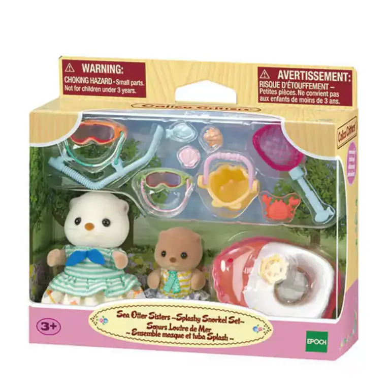 Calico Critters Calico Critters Sea Otter Sisters Splashy Snorkel Set