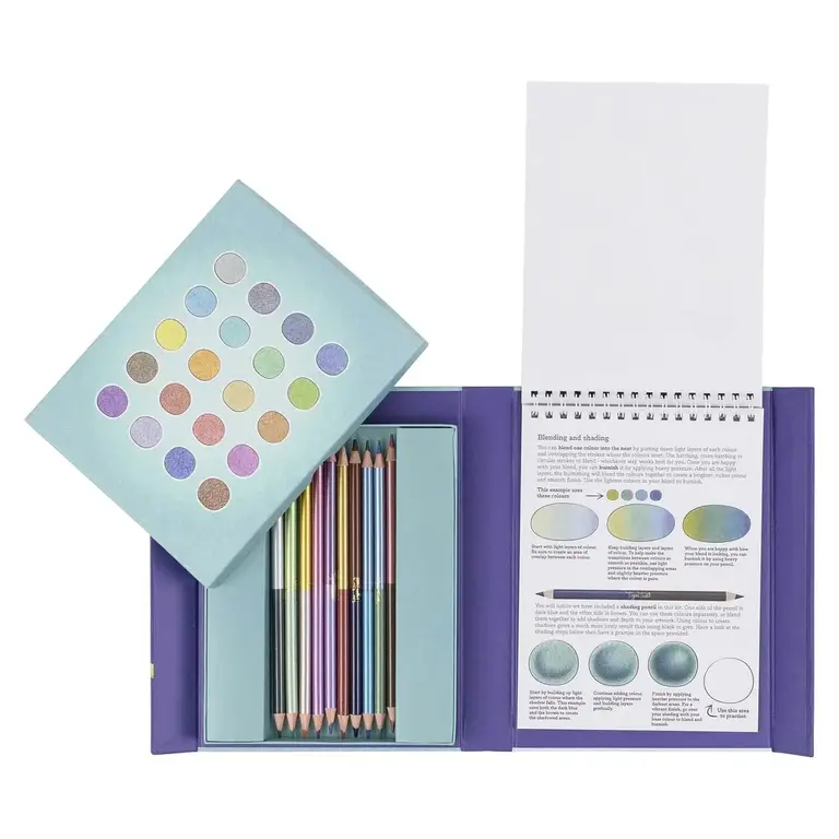 Pencil Art Metallic Blend & Shade Set