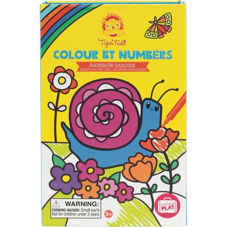 Colour by Number- Rainbow Garden