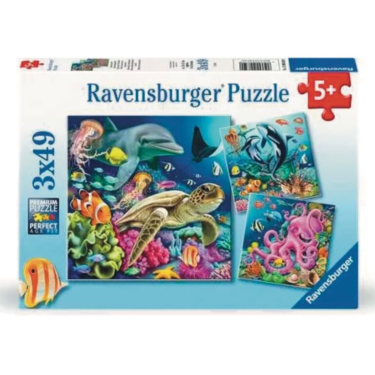 Ravensburger Underwater Splendor 3x49 Jigsaw Puzzle Set