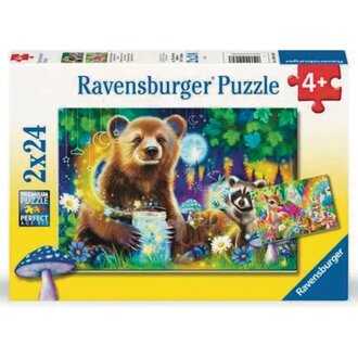 Ravensburger Loveable Woodland Friends 2x24 Jigsaw Puzzle Set