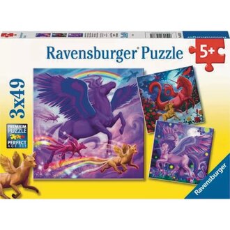 Ravensburger Mythical Majesty 3x49pc Jigsaw Puzzle Set