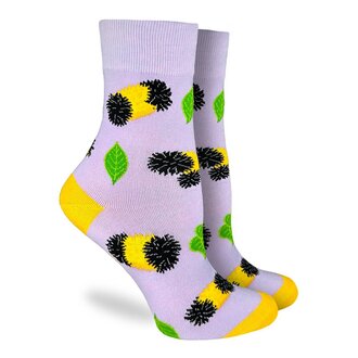 Good Luck Sock Women's Fuzzy Caterpillars Socks
