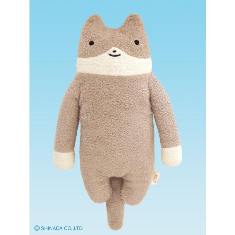 Shinada Co., LTD Fumofumo San Grey Cat Plush