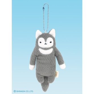 Shinada Co., LTD Fumofumo San Keychain Wolf