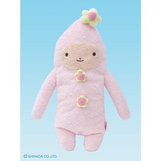 Shinada Co., LTD Fumofumo San Flower Baby in Pink Plush Shinada Co., LTD Fumofumo San Flower Baby in Pink Plush