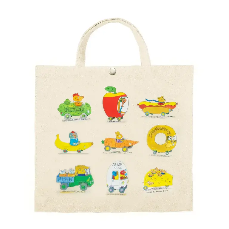 Three Potato Four Richard Scarry Busy World Tote Bag
