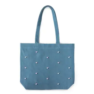 Three Potato Four Embroidered Snoopy Tote Bag Blue or Green Three Potato Four Embroidered Snoopy Tote Bag Blue or Green