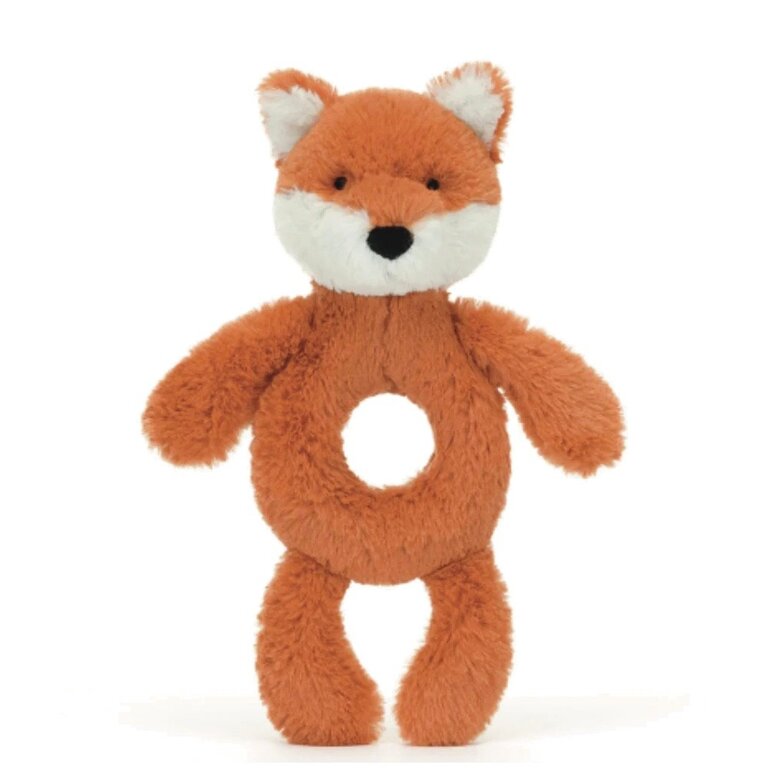 Jellycat Bashful Fox Cub Ring Rattle
