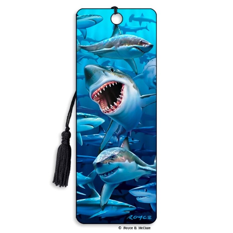 Wish You Were Here Shark 3D Bookmark