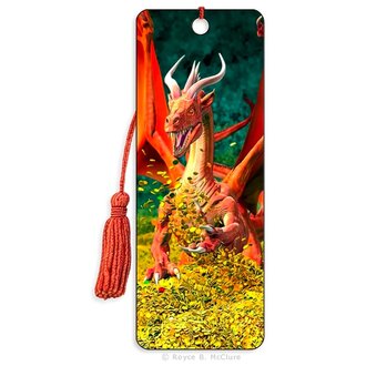 Dragon Hoard 3D Bookmark