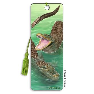 Swamp Gators 3D Bookmark