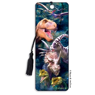 Dinosaurs 3D Bookmark
