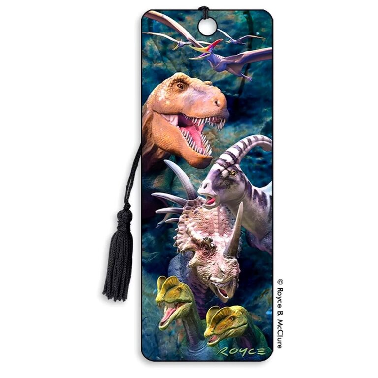 Dinosaurs 3D Bookmark