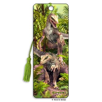 Bad Boys Velociraptors 3D Bookmark