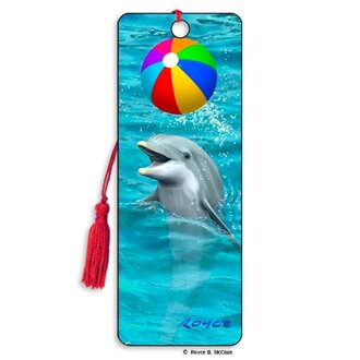 Beach Ball Dolphin 3D Bookmark