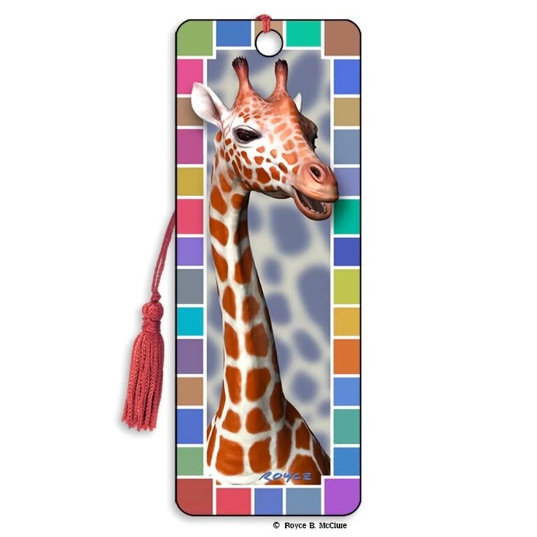 Giraffe 3D Bookmark