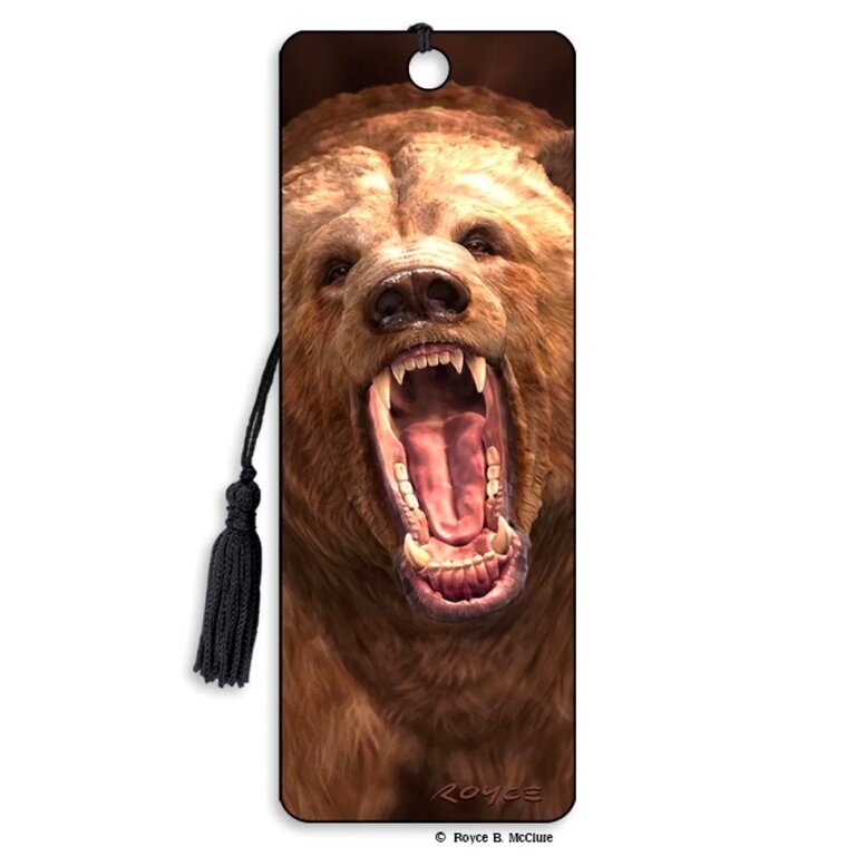 Grizzly Bear 3D Bookmark