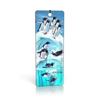 Iceberg Penguins 3D Bookmark