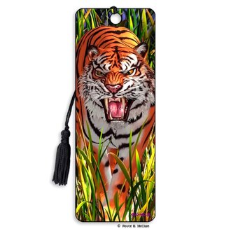 Tiger Trouble 3D Bookmark
