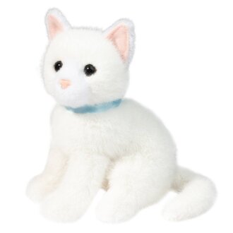 Douglas Mini White Cat Sitting