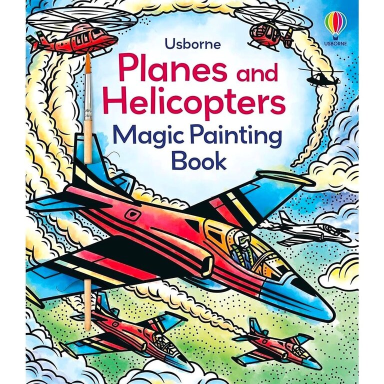 Usborne Books Magic Painting Book Planes and Helicopter