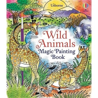 Usborne Books Magic Painting Book Wild Animals