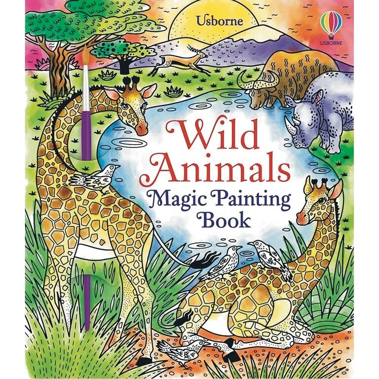 Usborne Books Magic Painting Book Wild Animals