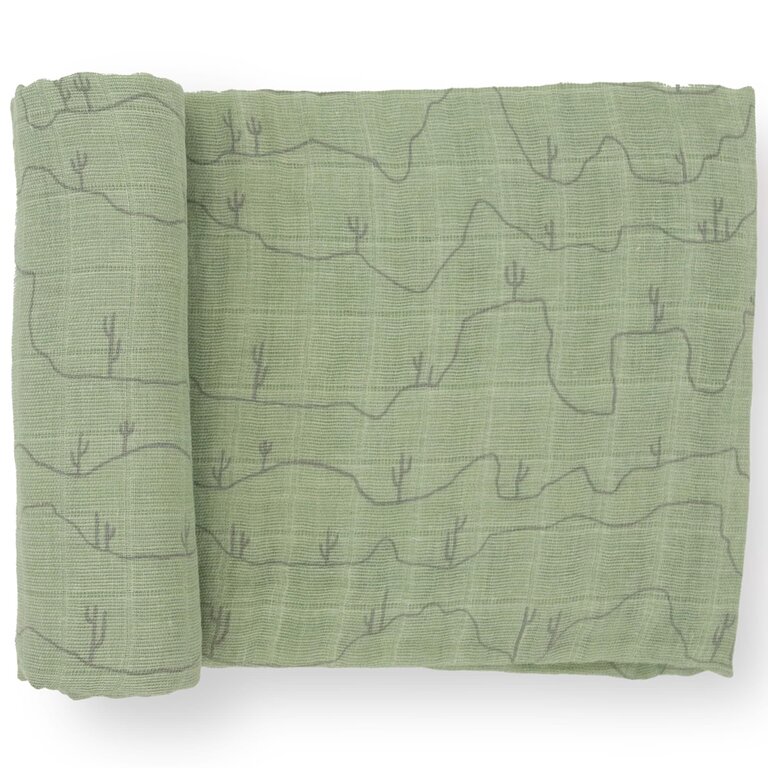 Little Unicorn Cactus Lines Swaddle Blanket