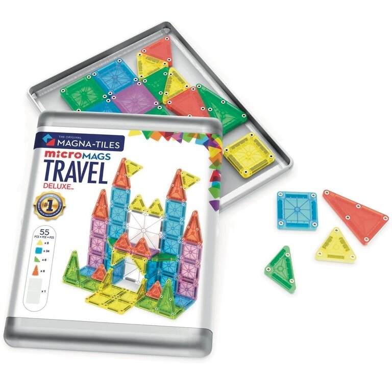 Magna-Tiles + MicroMags 55pc Travel Set