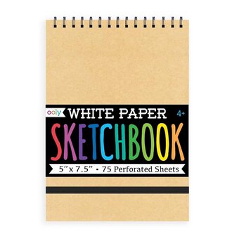 Ooly Small White Paper Ringbound Sketchbook