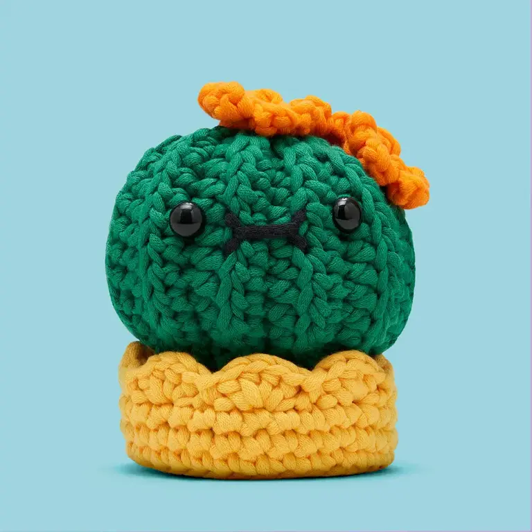 The Woobles Olivia the Barrel Cactus Beginner Crochet Kit