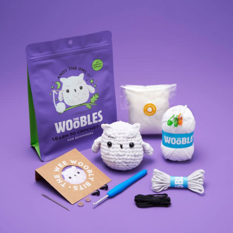 The Woobles Andy the Owl Beginner Crochet Kit