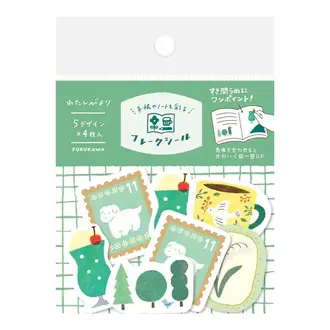 Furukawashiko Things That Are Green Flake Sticker Pack