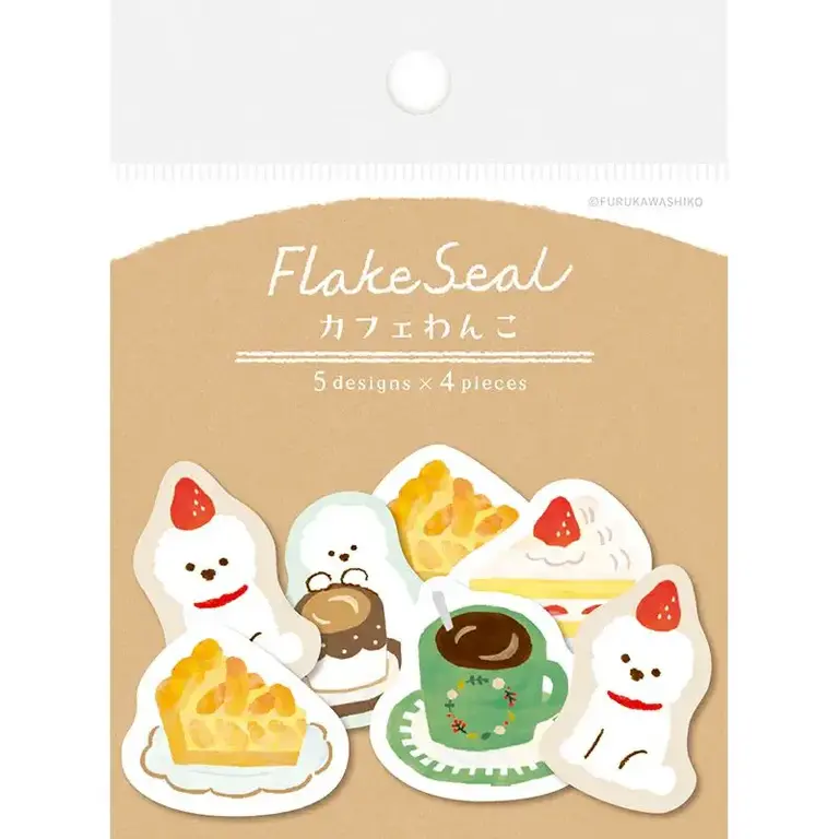 Furukawashiko Snack Puppy Flake Sticker Pack