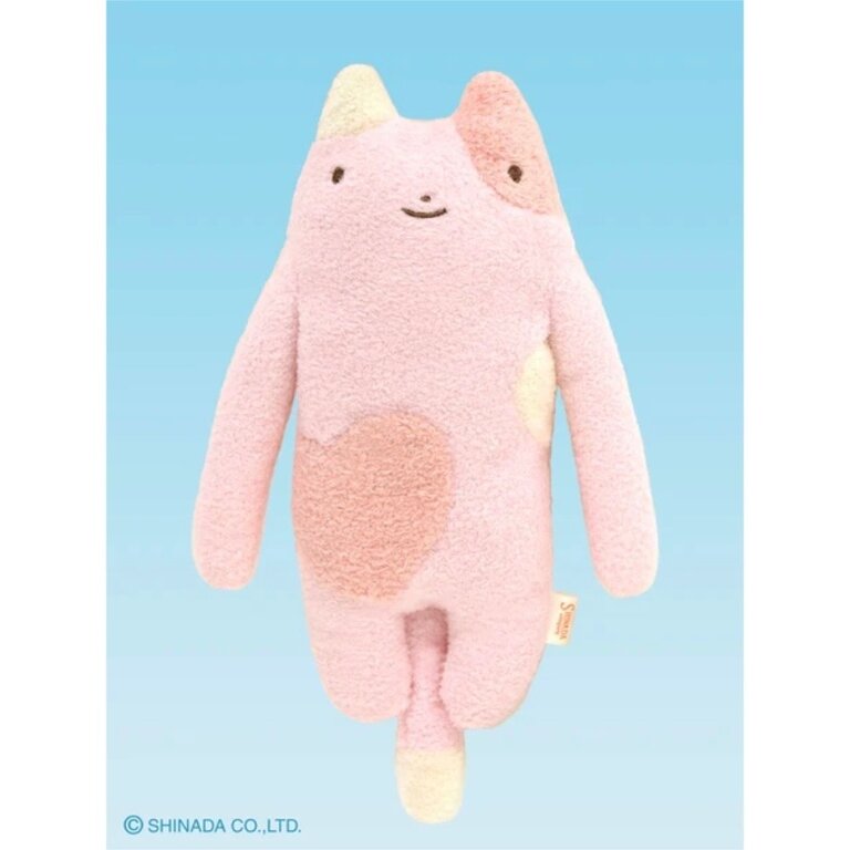 Shinada Co., LTD Fumofumo San Pink Heart Cat