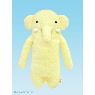 Shinada Co., LTD Fumofumo San Yellow Elephant Plush