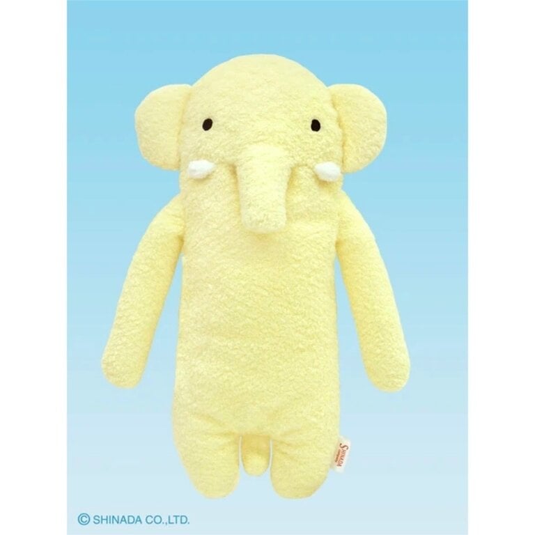 Shinada Co., LTD Fumofumo San Yellow Elephant Plush