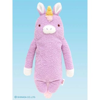 Shinada Co., LTD Fumofumo San Purple Unicorn Plush