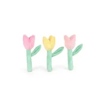Mon Ami Plush Tulip Rattle Single Assorted