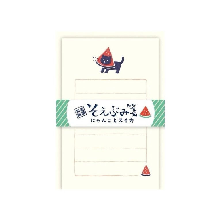 Furukawashiko Watermelon Kitty Tiny Letter Set