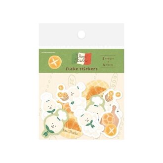 Furukawashiko Dog Bread Flake Sticker Pack