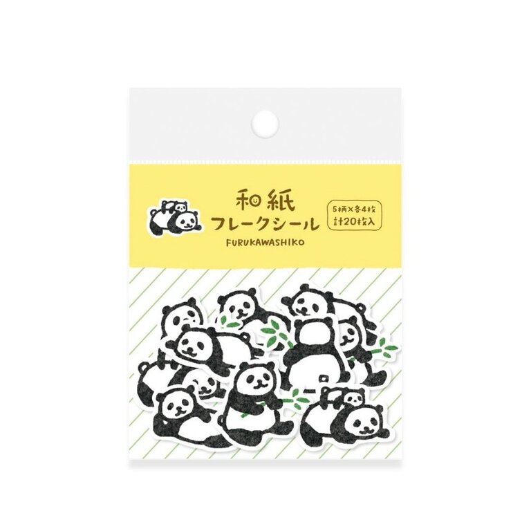 Furukawashiko Panda Flake Sticker Pack