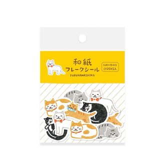 Furukawashiko Cat Flake Sticker Pack