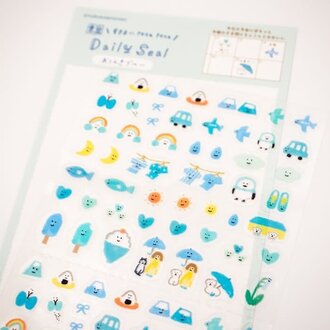Furukawashiko Blue Weather Daily Sticker Pack